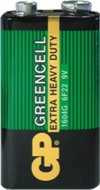 GP baterie Greencell 9V