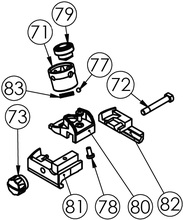 SW-1 Part #71-73, #77-83 Rear Sight